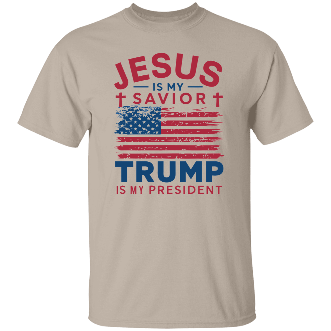 Jesus is my savior, TRUMP is my President Unisex Tops