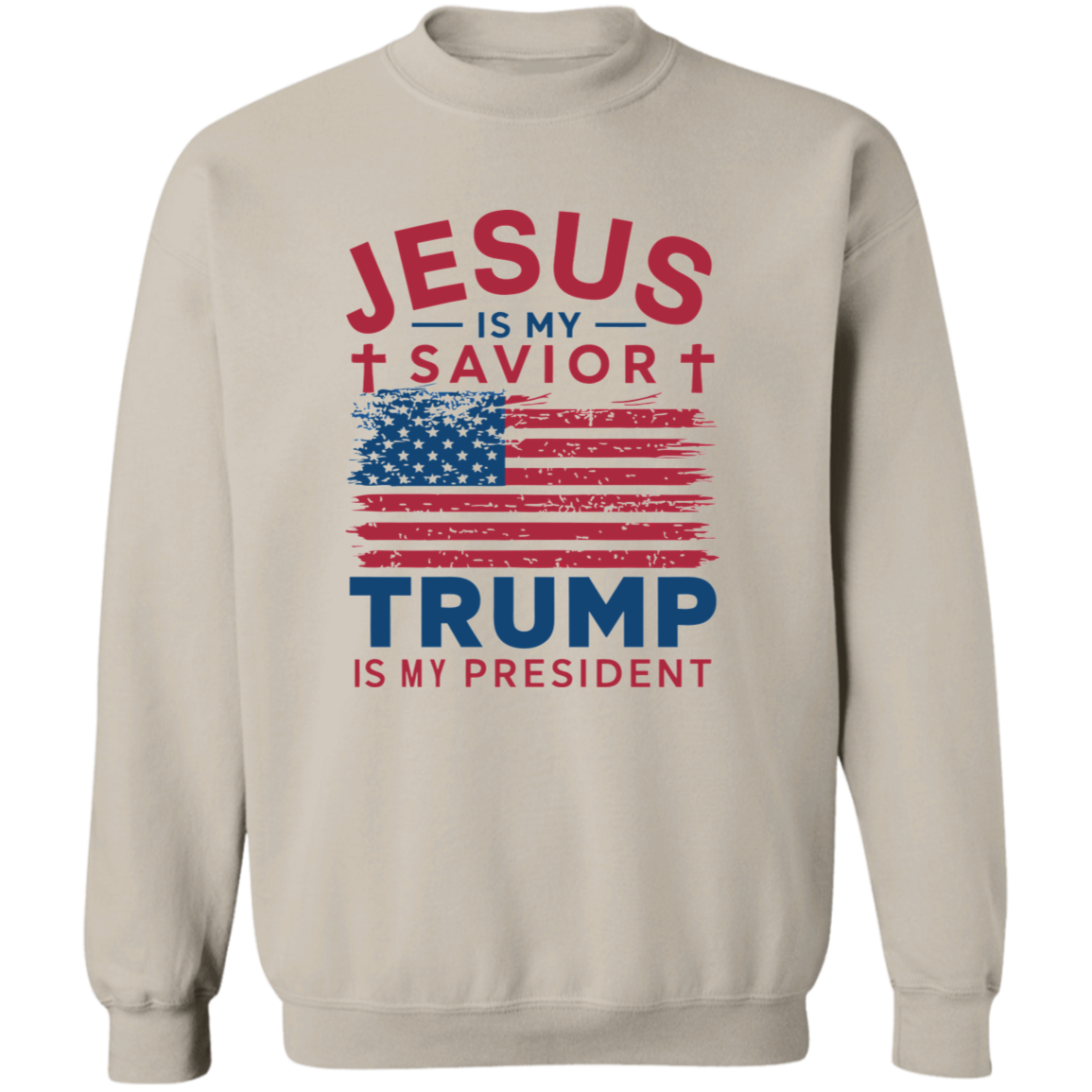 Jesus is my savior, TRUMP is my President Unisex Tops