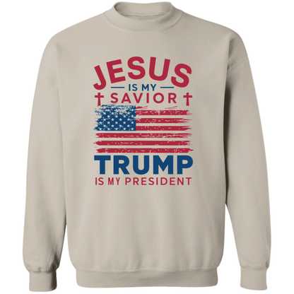 Jesus is my savior, TRUMP is my President Unisex Tops