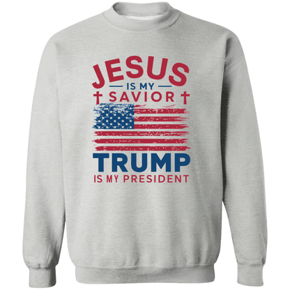 Jesus is my savior, TRUMP is my President Unisex Tops